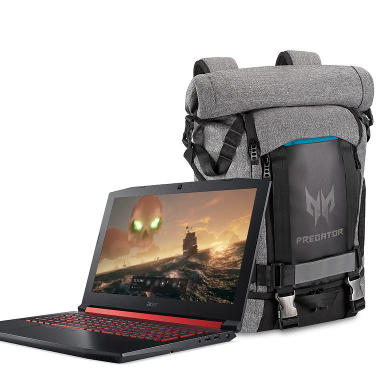 Kit Gamer Notebook Acer Aspire Nitro 5 AN515-52-72UU Ci7 GTX 1050RTI + Mochila Predator Rolltop Menor preço em Kit Gamer Notebook Acer Aspire Nitro 5 AN515-52-72UU Ci7 GTX 1050RTI + Mochila Predator Rolltop